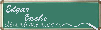 Edgar Bache Visitenkarte